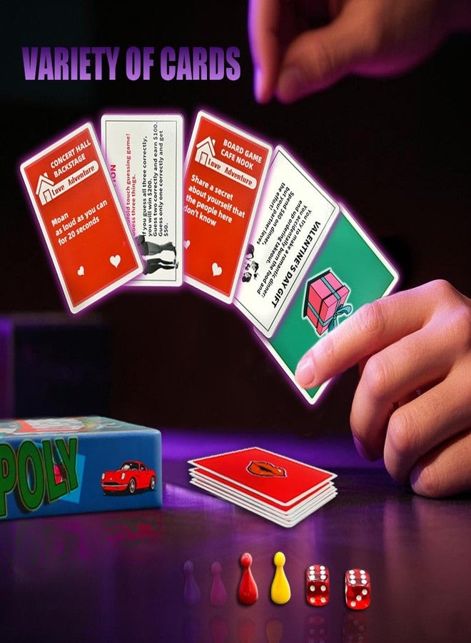 Aodomis LOVEOPOLY: Fun Couples Board Game for Date Nights & Conversations - Build Connection with Playful Challenges (2-4 Players) - Image 4